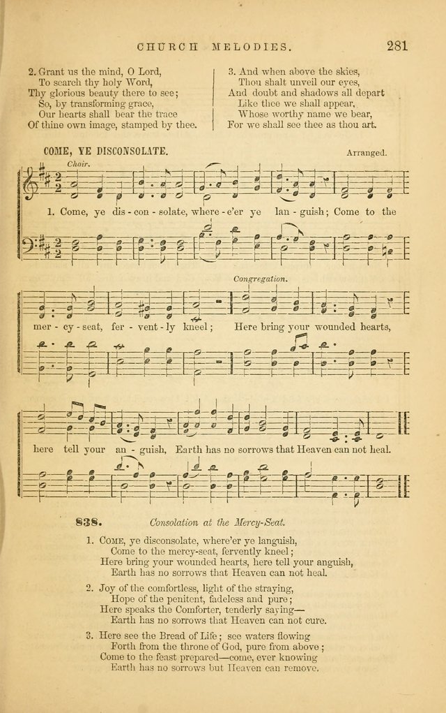 Church Melodies: collection of psalms and hymns, with appropriate music. For the use of congregations. page 283