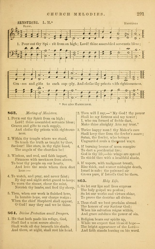 Church Melodies: collection of psalms and hymns, with appropriate music. For the use of congregations. page 293