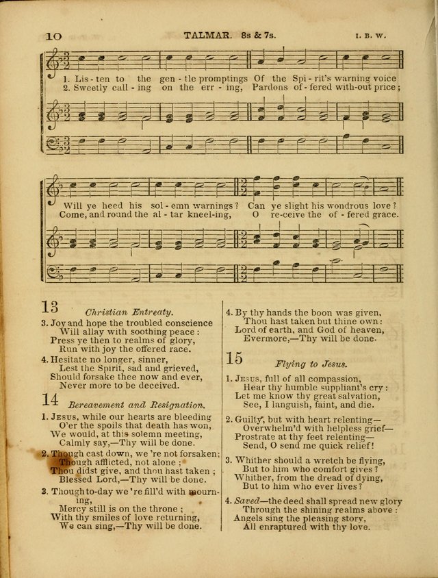 Cottage Melodies; a hymn and tune book, for prayer and social meetings and the home circle page 17