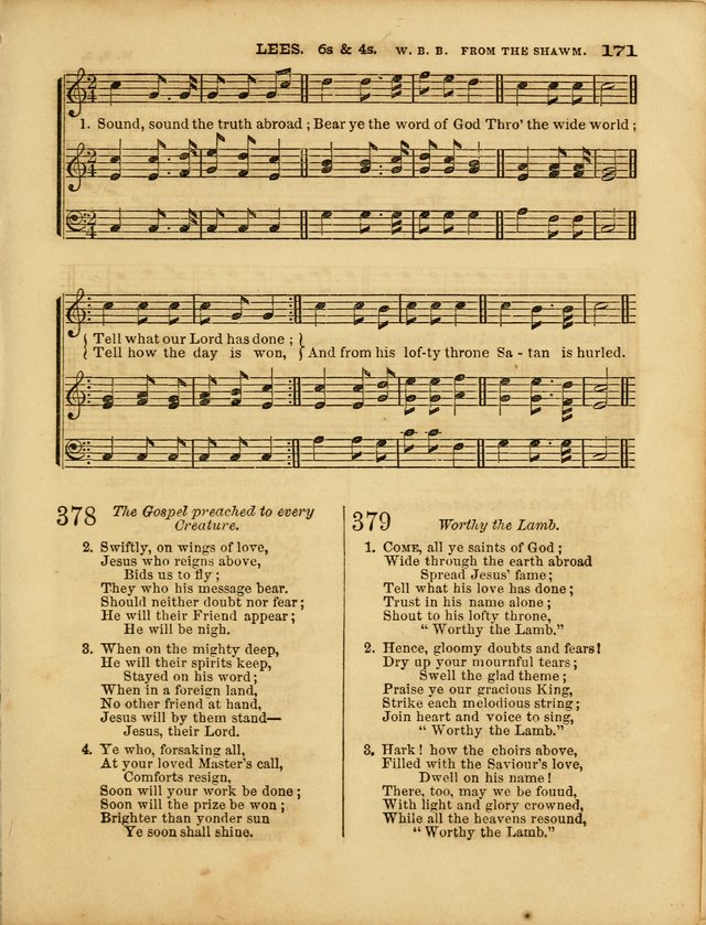 Cottage Melodies; a hymn and tune book, for prayer and social meetings and the home circle page 178