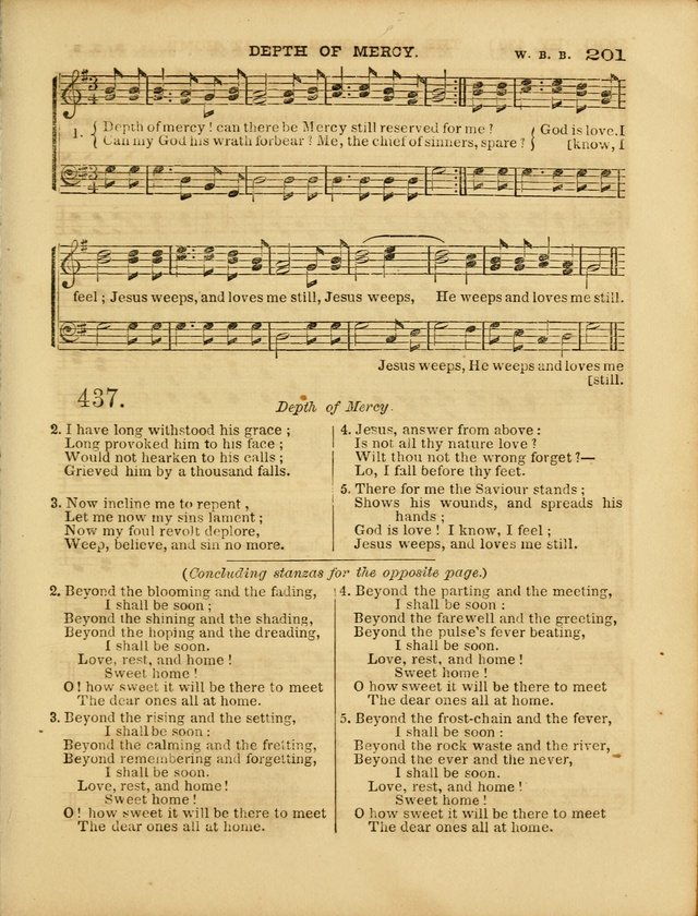 Cottage Melodies; a hymn and tune book, for prayer and social meetings and the home circle page 208