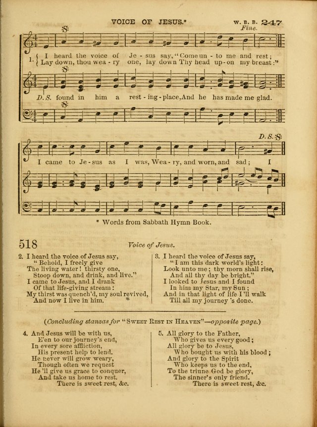 Cottage Melodies; a hymn and tune book, for prayer and social meetings and the home circle page 254