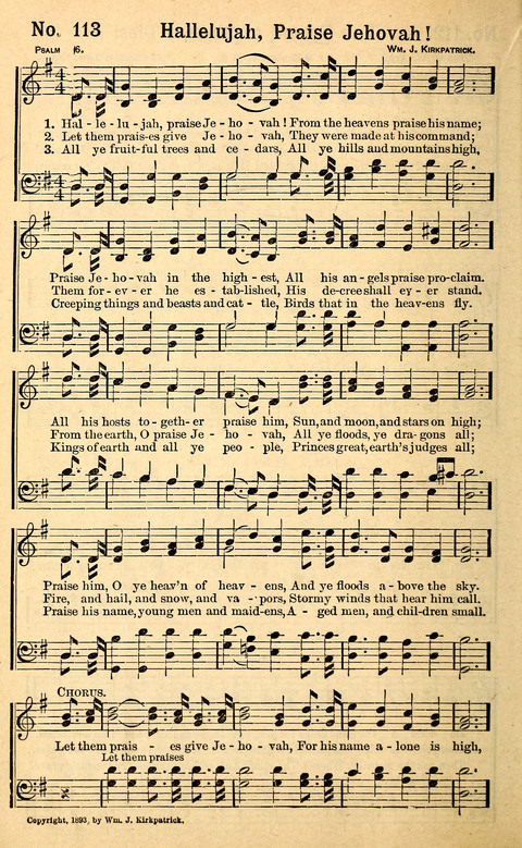 Canaan Melodies: Let everything that hath breath praise the Lord page 108