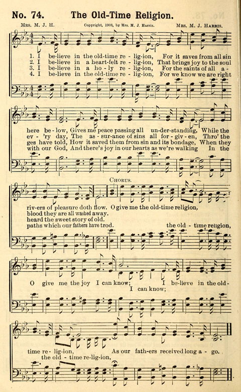 Canaan Melodies: Let everything that hath breath praise the Lord page 74