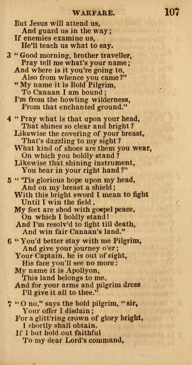 The Camp-Meeting Chorister: or, a collection of hymns and spiritual songs, for the pious of all denominations. To be sung at camp meetings, during revivals of religion, and on other occasions page 109