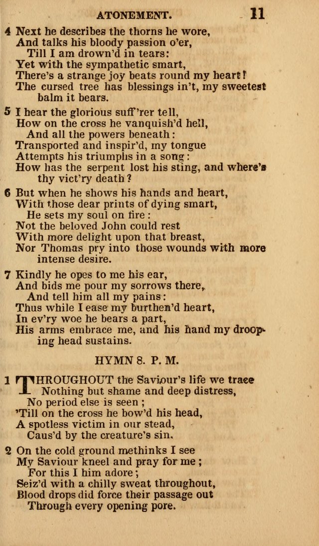 The Camp-Meeting Chorister: or, a collection of hymns and spiritual songs, for the pious of all denominations. To be sung at camp meetings, during revivals of religion, and on other occasions page 11