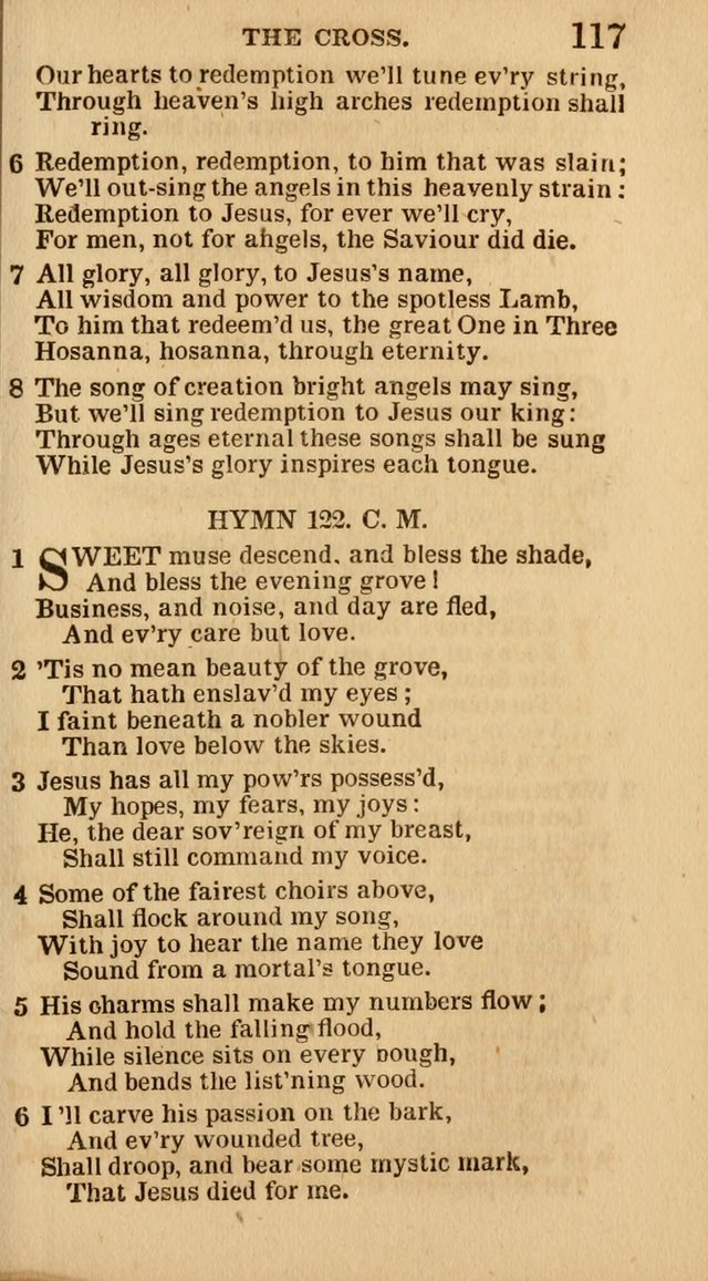 The Camp-Meeting Chorister: or, a collection of hymns and spiritual songs, for the pious of all denominations. To be sung at camp meetings, during revivals of religion, and on other occasions page 119