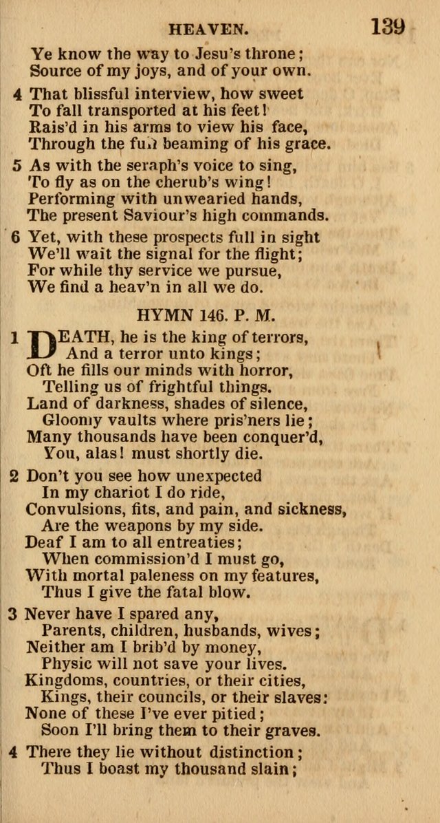 The Camp-Meeting Chorister: or, a collection of hymns and spiritual songs, for the pious of all denominations. To be sung at camp meetings, during revivals of religion, and on other occasions page 141