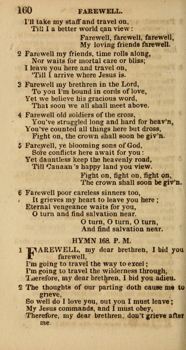 The Camp-Meeting Chorister: or, a collection of hymns and spiritual songs, for the pious of all denominations. To be sung at camp meetings, during revivals of religion, and on other occasions page 162