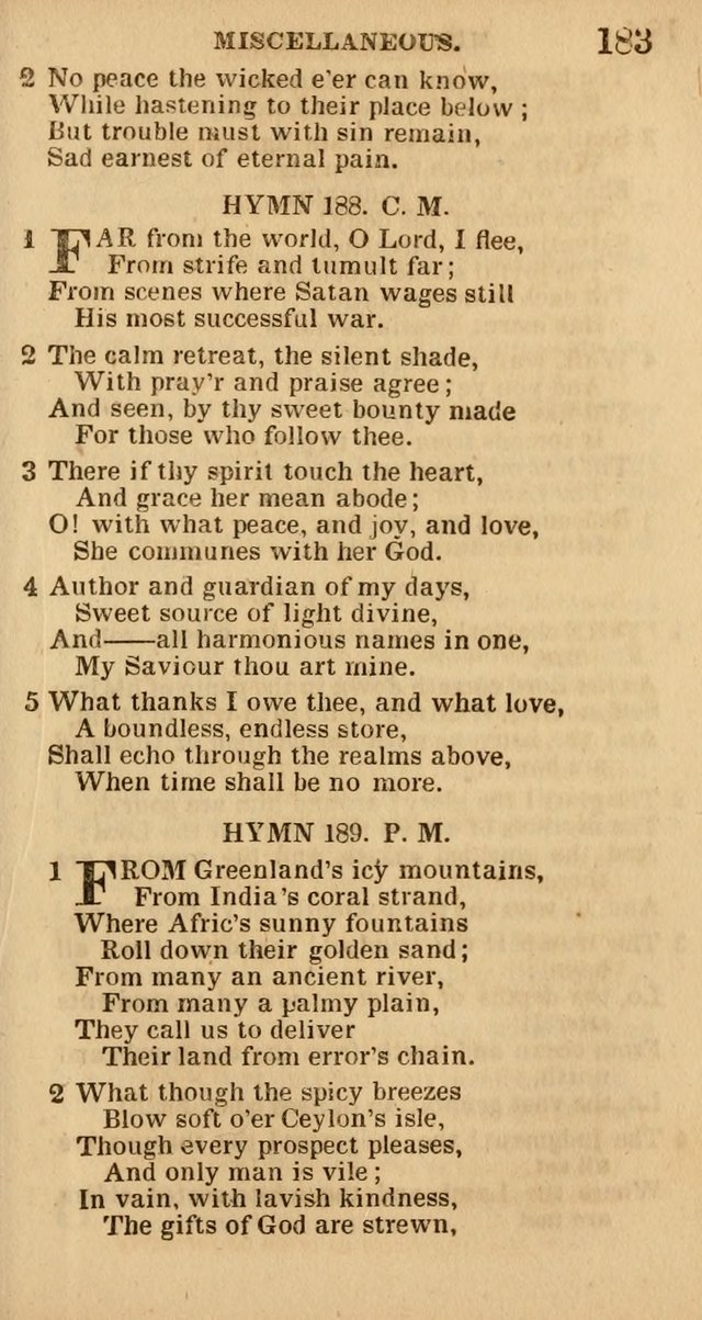 The Camp-Meeting Chorister: or, a collection of hymns and spiritual songs, for the pious of all denominations. To be sung at camp meetings, during revivals of religion, and on other occasions page 185