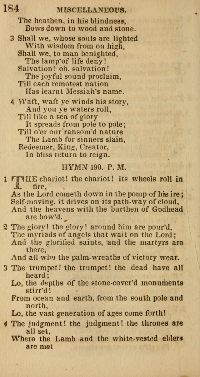 The Camp-Meeting Chorister: or, a collection of hymns and spiritual songs, for the pious of all denominations. To be sung at camp meetings, during revivals of religion, and on other occasions page 186