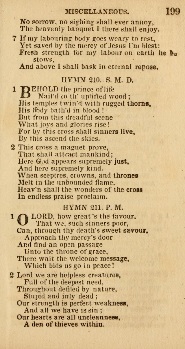 The Camp-Meeting Chorister: or, a collection of hymns and spiritual songs, for the pious of all denominations. To be sung at camp meetings, during revivals of religion, and on other occasions page 201