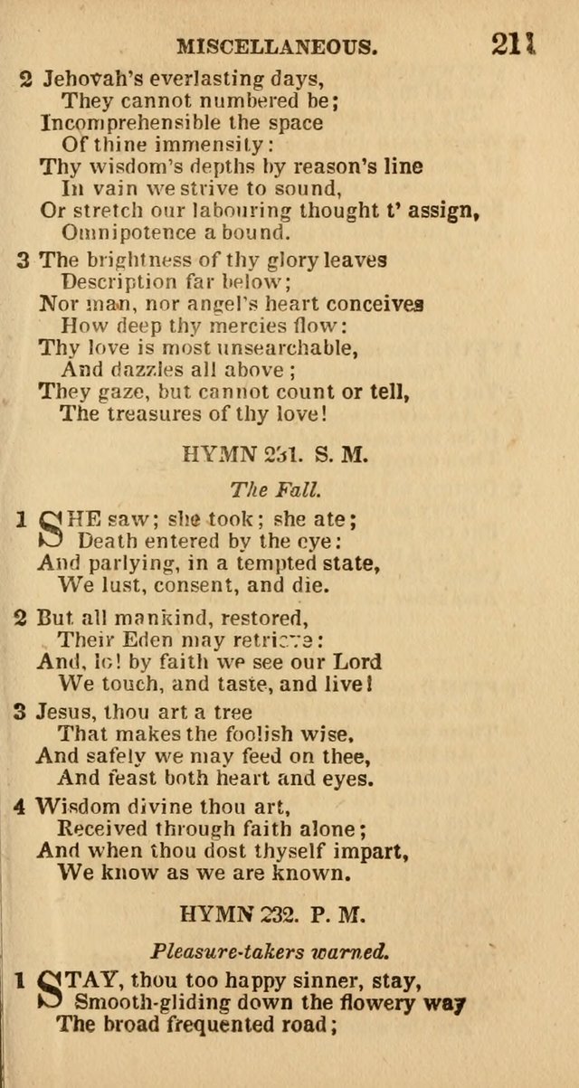 The Camp-Meeting Chorister: or, a collection of hymns and spiritual songs, for the pious of all denominations. To be sung at camp meetings, during revivals of religion, and on other occasions page 213