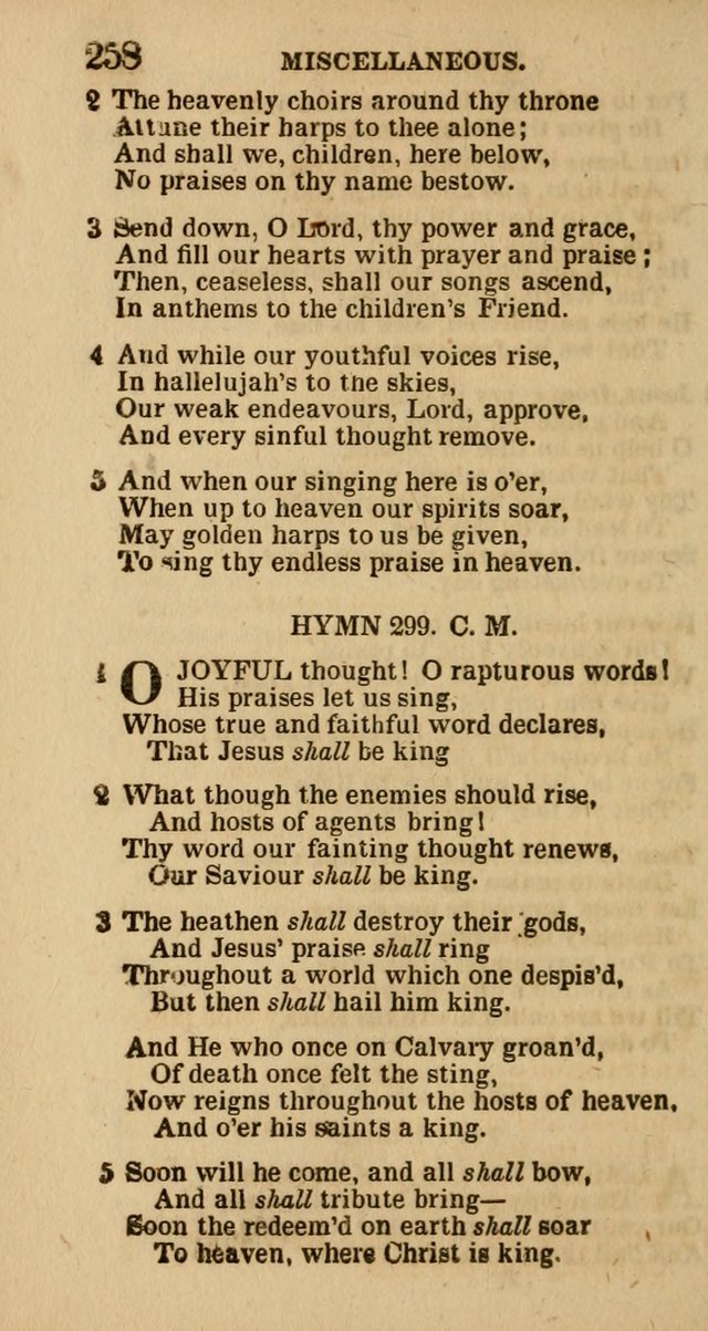 The Camp-Meeting Chorister: or, a collection of hymns and spiritual songs, for the pious of all denominations. To be sung at camp meetings, during revivals of religion, and on other occasions page 260