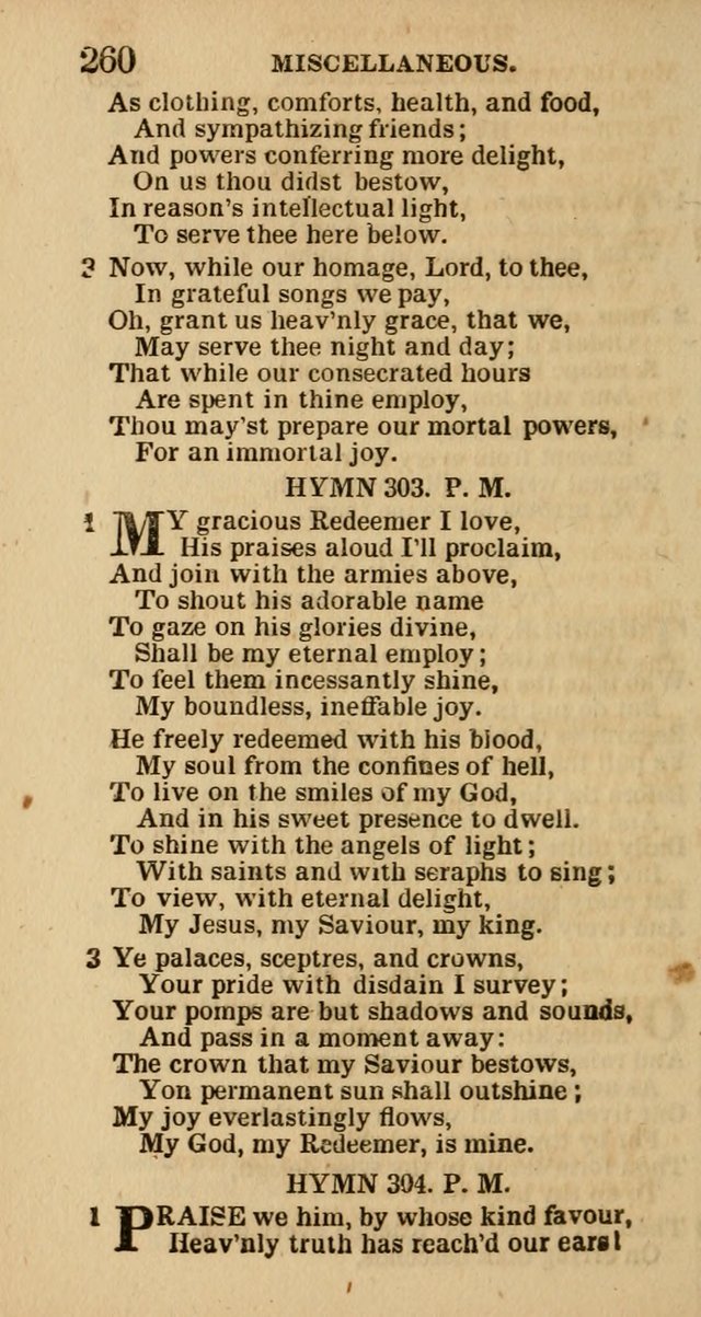 The Camp-Meeting Chorister: or, a collection of hymns and spiritual songs, for the pious of all denominations. To be sung at camp meetings, during revivals of religion, and on other occasions page 262