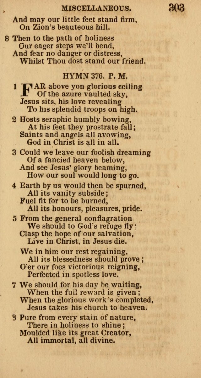 The Camp-Meeting Chorister: or, a collection of hymns and spiritual songs, for the pious of all denominations. To be sung at camp meetings, during revivals of religion, and on other occasions page 305