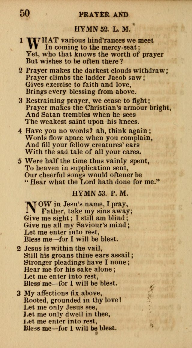 The Camp-Meeting Chorister: or, a collection of hymns and spiritual songs, for the pious of all denominations. To be sung at camp meetings, during revivals of religion, and on other occasions page 50