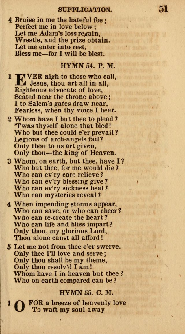 The Camp-Meeting Chorister: or, a collection of hymns and spiritual songs, for the pious of all denominations. To be sung at camp meetings, during revivals of religion, and on other occasions page 51