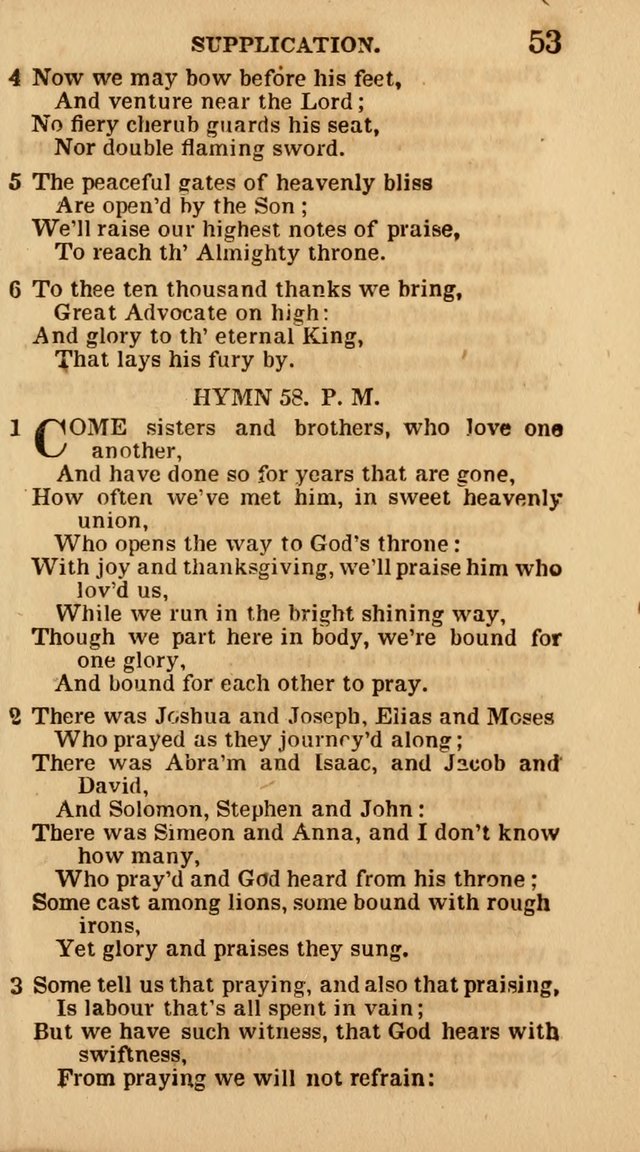 The Camp-Meeting Chorister: or, a collection of hymns and spiritual songs, for the pious of all denominations. To be sung at camp meetings, during revivals of religion, and on other occasions page 53