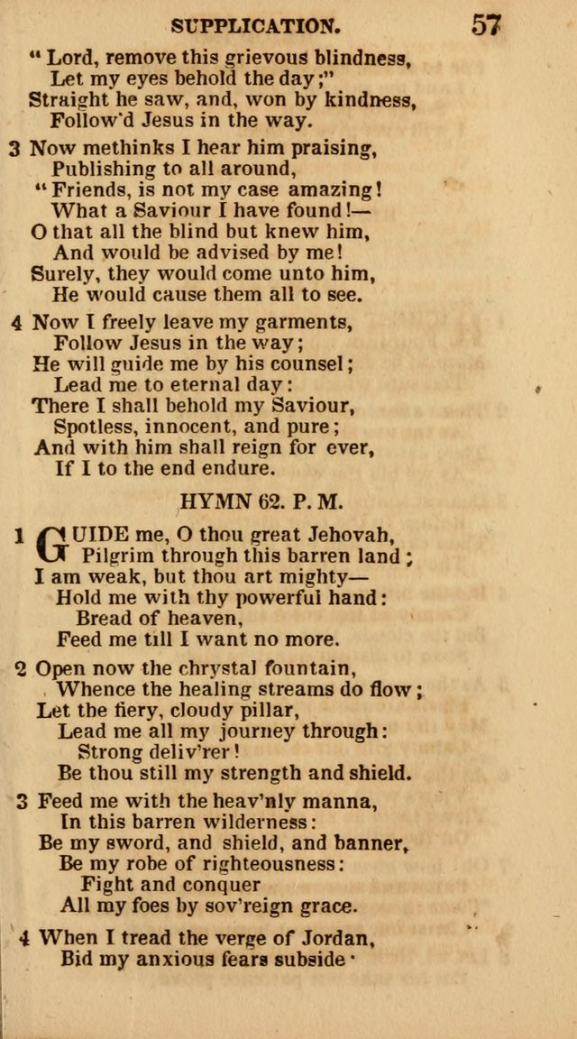 The Camp-Meeting Chorister: or, a collection of hymns and spiritual songs, for the pious of all denominations. To be sung at camp meetings, during revivals of religion, and on other occasions page 57