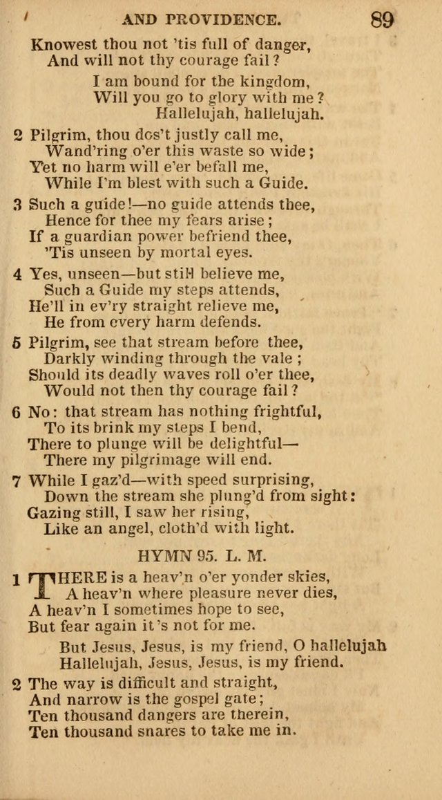 The Camp-Meeting Chorister: or, a collection of hymns and spiritual songs, for the pious of all denominations. To be sung at camp meetings, during revivals of religion, and on other occasions page 91