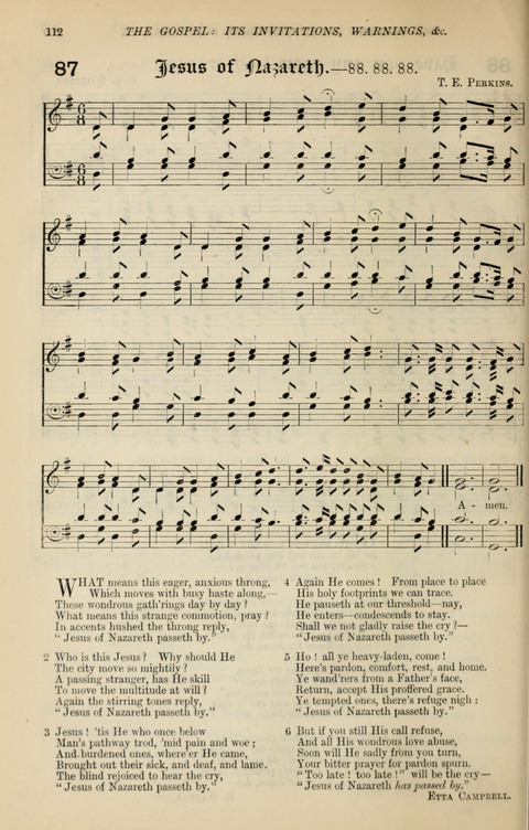 The Congregational Mission Hymnal: and Week-night service book page 110