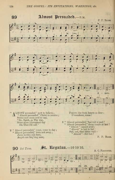 The Congregational Mission Hymnal: and Week-night service book page 112