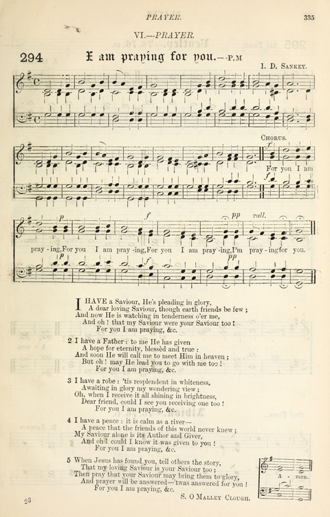 The Congregational Mission Hymnal: and Week-night service book page 325