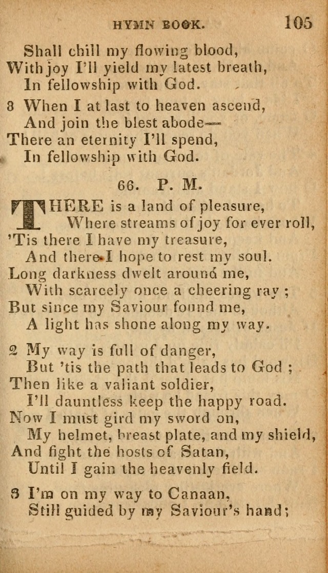 The Camp Meeting Hymn Book: containing the most approved hymns and spiritual songs Used by the Methodist Connexion in the United States page 107