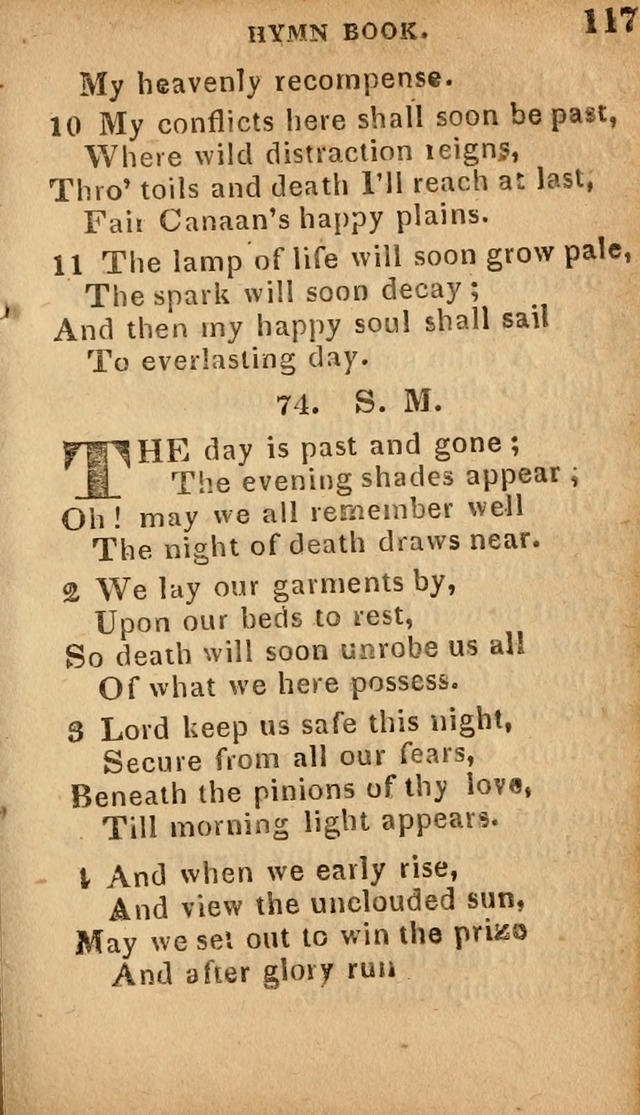 The Camp Meeting Hymn Book: containing the most approved hymns and spiritual songs Used by the Methodist Connexion in the United States page 119