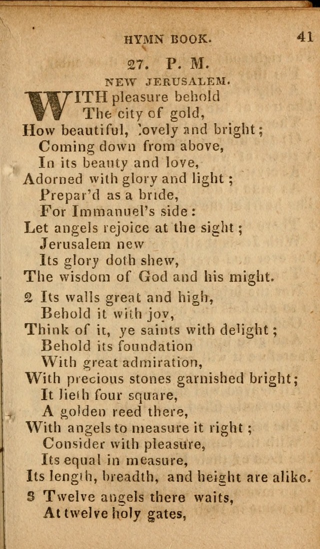 The Camp Meeting Hymn Book: containing the most approved hymns and spiritual songs Used by the Methodist Connexion in the United States page 43