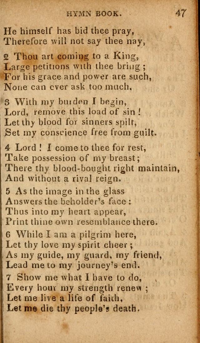 The Camp Meeting Hymn Book: containing the most approved hymns and spiritual songs Used by the Methodist Connexion in the United States page 49