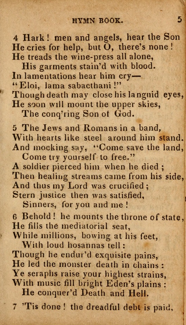 The Camp Meeting Hymn Book: containing the most approved hymns and spiritual songs Used by the Methodist Connexion in the United States page 5