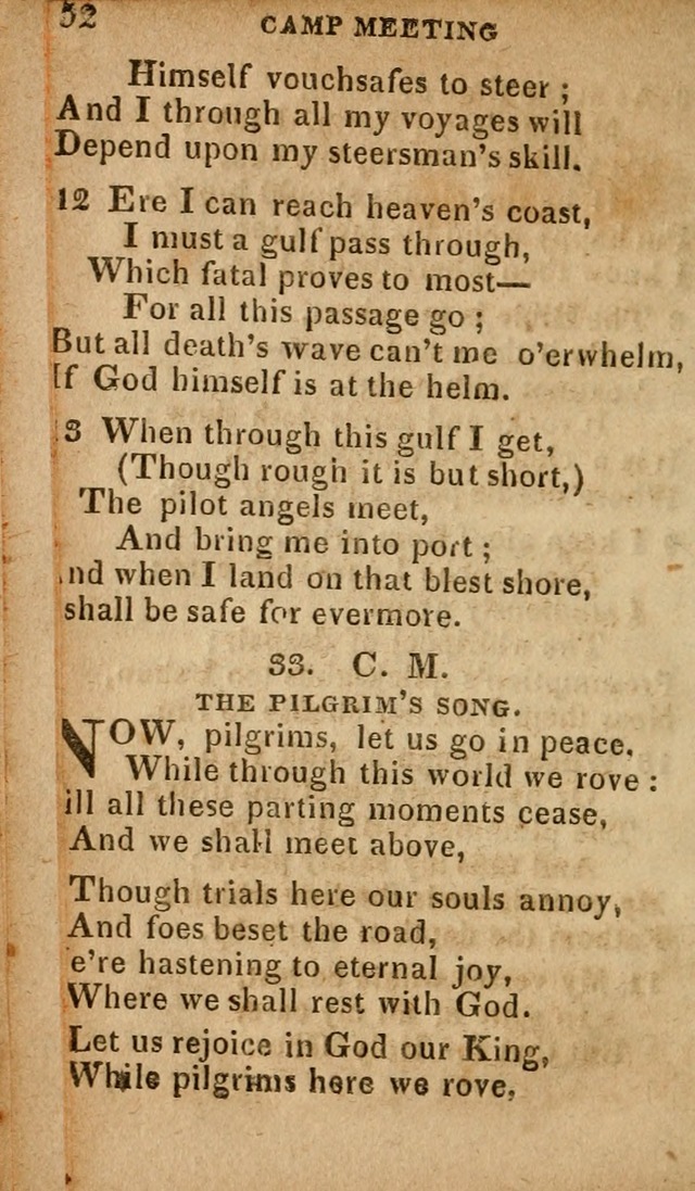 The Camp Meeting Hymn Book: containing the most approved hymns and spiritual songs Used by the Methodist Connexion in the United States page 54