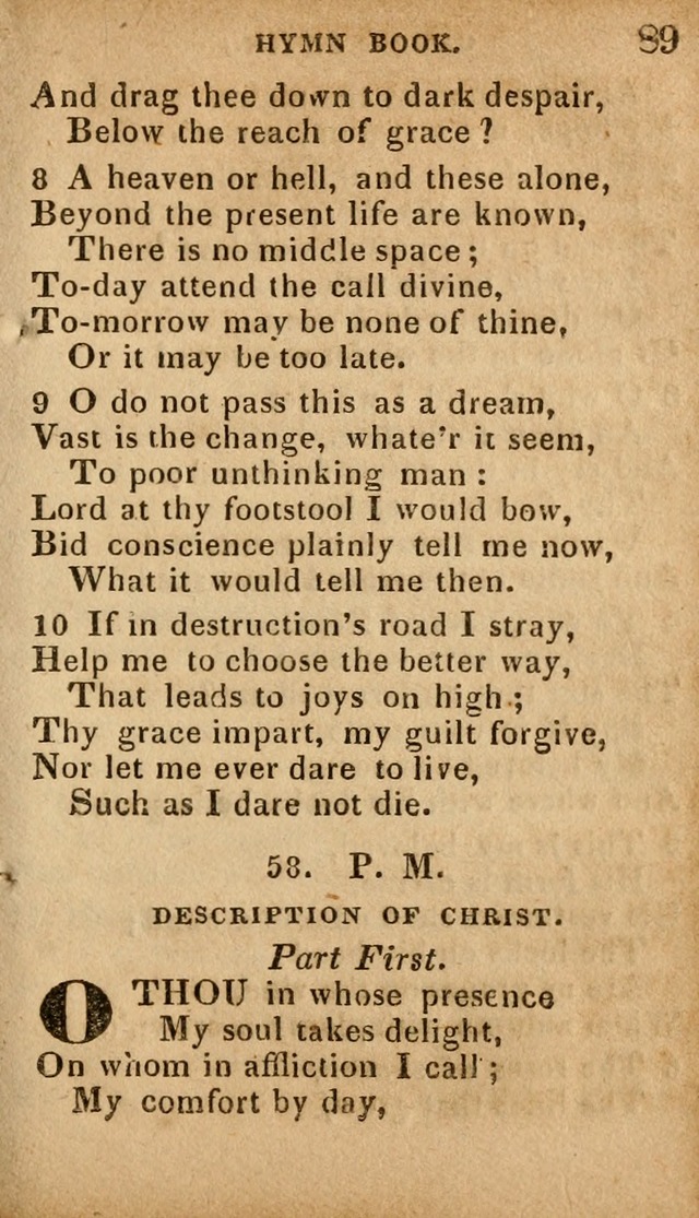 The Camp Meeting Hymn Book: containing the most approved hymns and spiritual songs Used by the Methodist Connexion in the United States page 91