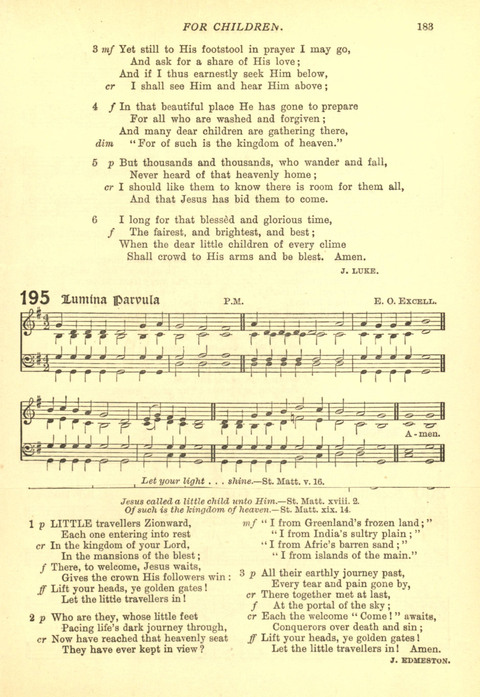 The Church Missionary Hymn Book page 181