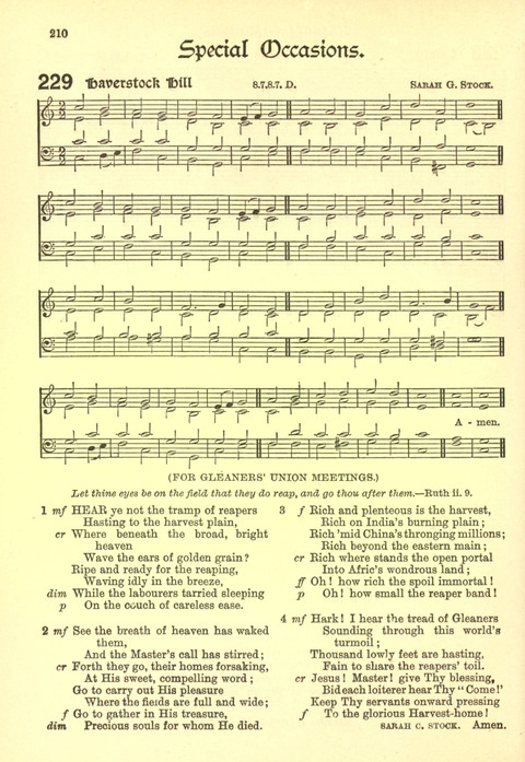 The Church Missionary Hymn Book page 208