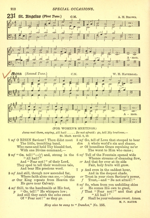 The Church Missionary Hymn Book page 210