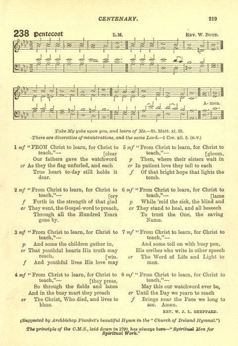 The Church Missionary Hymn Book page 217