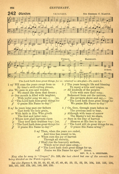 The Church Missionary Hymn Book page 222