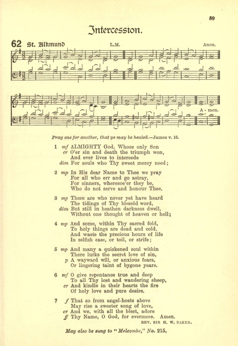 The Church Missionary Hymn Book page 57