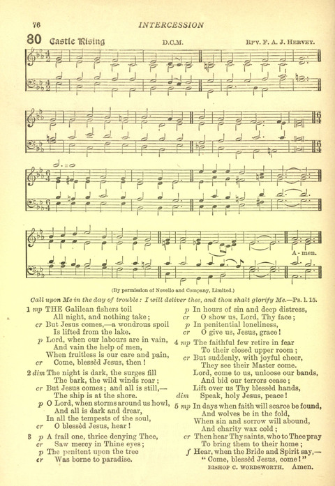 The Church Missionary Hymn Book page 74