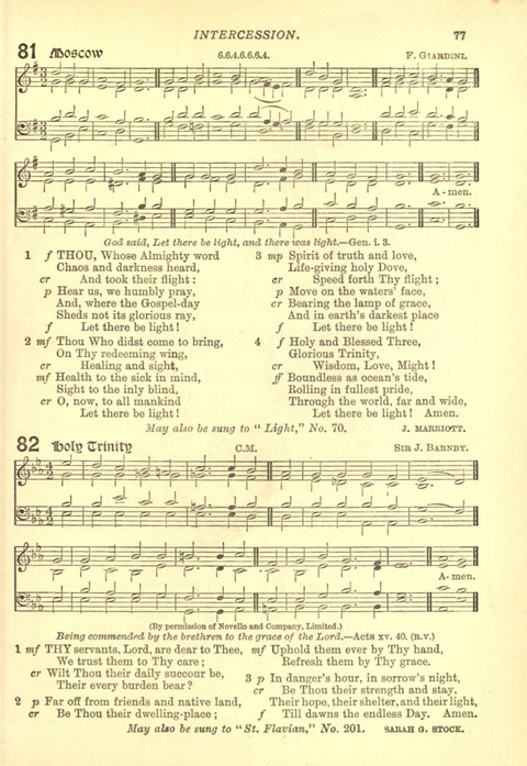 The Church Missionary Hymn Book page 75