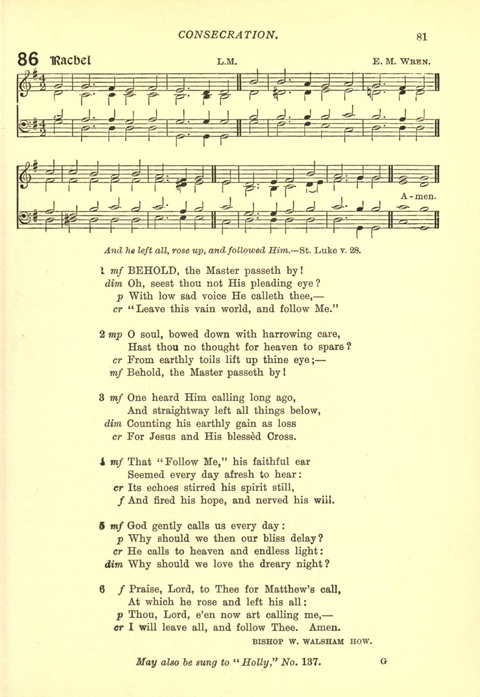 The Church Missionary Hymn Book page 79