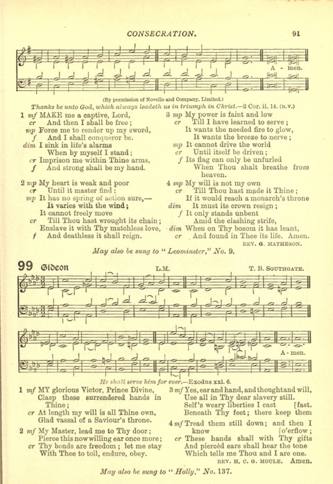 The Church Missionary Hymn Book page 89