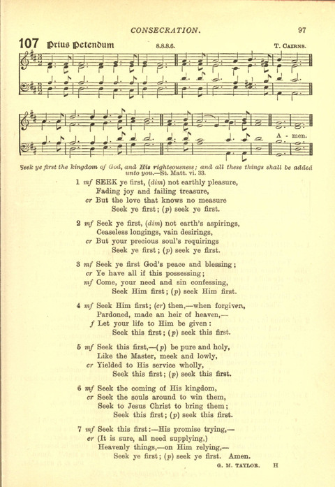 The Church Missionary Hymn Book page 95