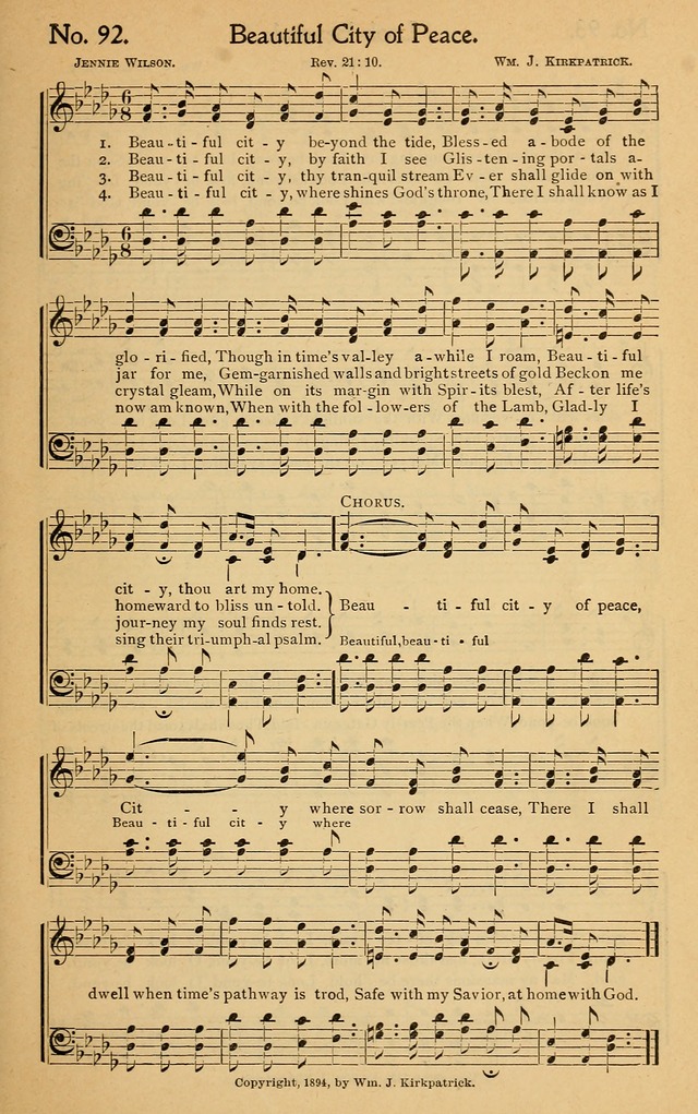 Christian Melodies: the new song book, for church, evangelistic, Sunday-school and Christian endeavor services page 100