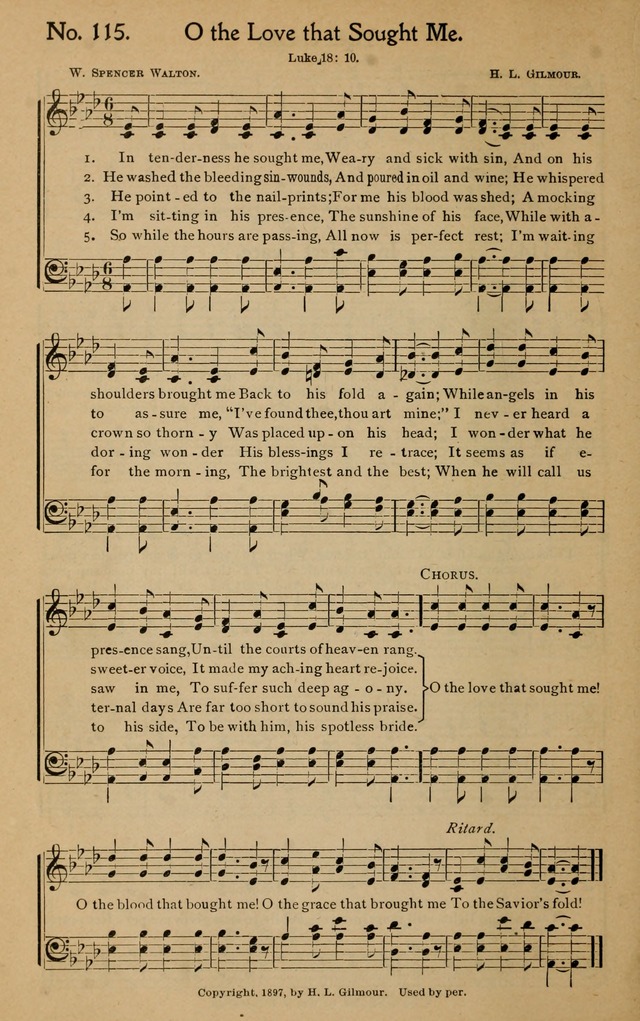 Christian Melodies: the new song book, for church, evangelistic, Sunday-school and Christian endeavor services page 123