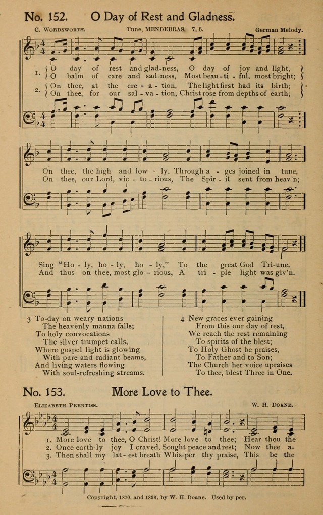 Christian Melodies: the new song book, for church, evangelistic, Sunday-school and Christian endeavor services page 155