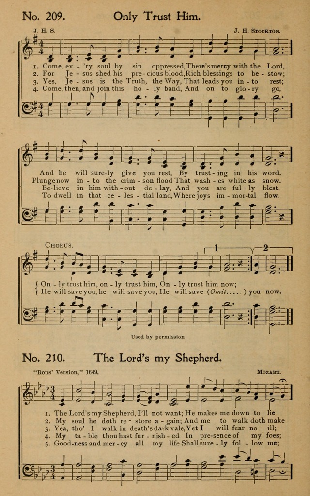 Christian Melodies: the new song book, for church, evangelistic, Sunday-school and Christian endeavor services page 185